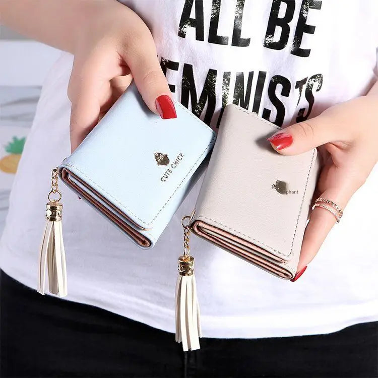 Mini Women Wallet Small animals heart Short Women's Wallet Card Holder Girls Woman Fashion Lady Coin Purse for Female Clutch Bag