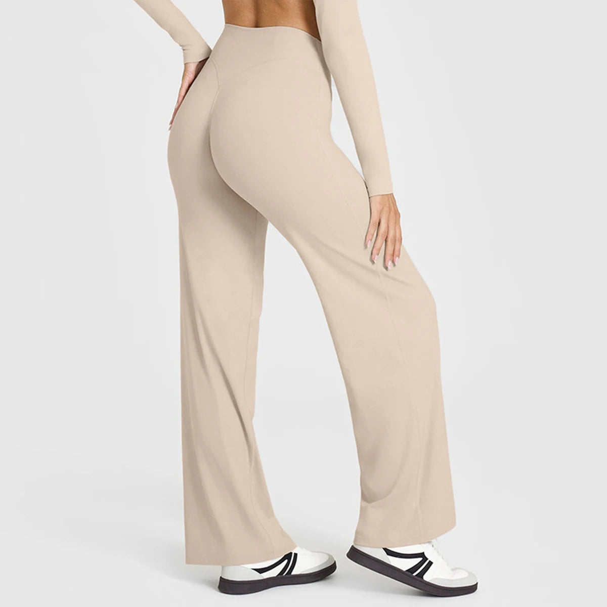 Oner Active Flared Leggings Straight Leg Leggings Woman Wide-leg Pants Yoga Breathable Fitness Clothing Versatile Casual Pants
