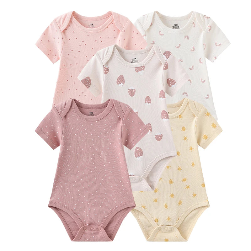 Mini Blooms Newborn Bodysuit Set (5-Piece)