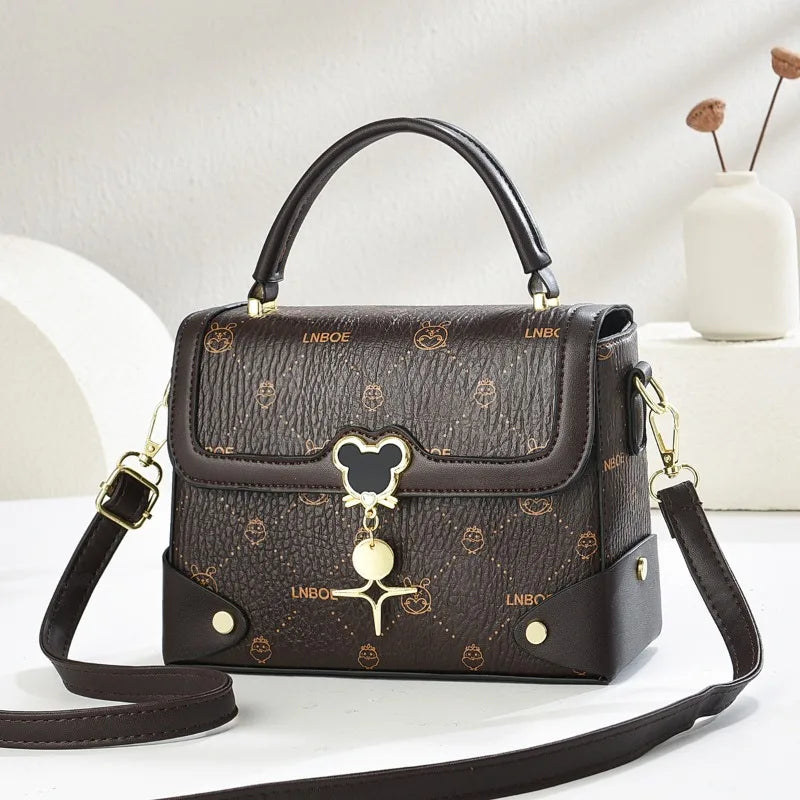 Classic Designer Shoulder Bag for Women Luxury Pu Leather Crossbody Handbags Ladies Tote Purse Elegant Fashion Small Square Bag