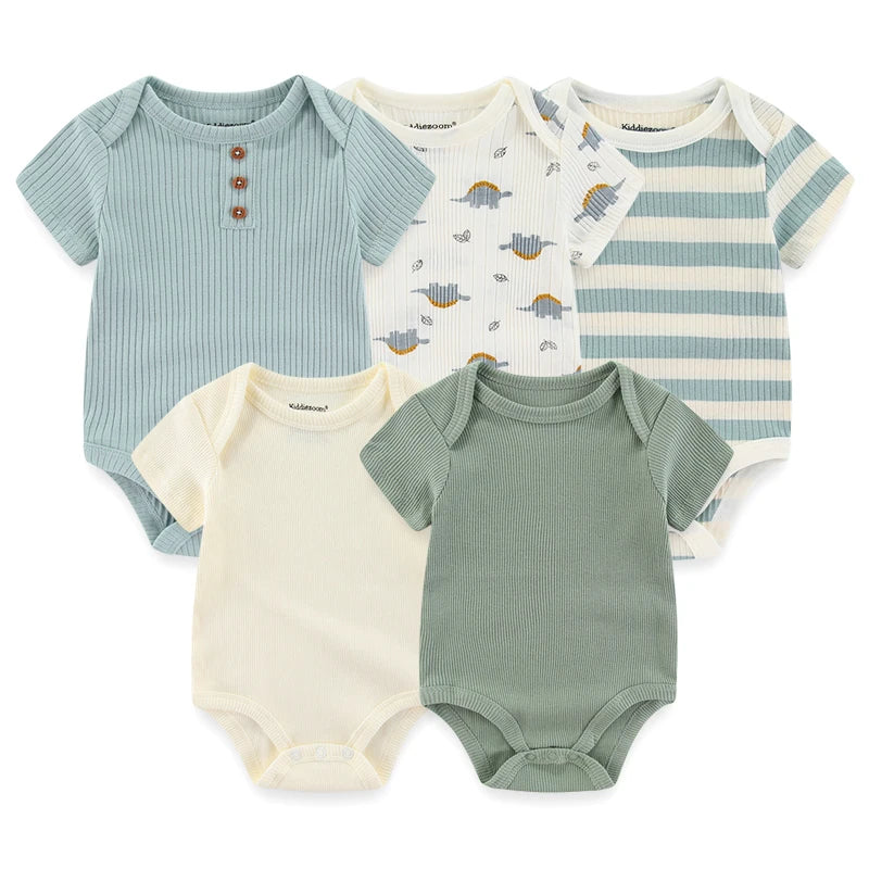 Mini Blooms Newborn Bodysuit Set (5-Piece)