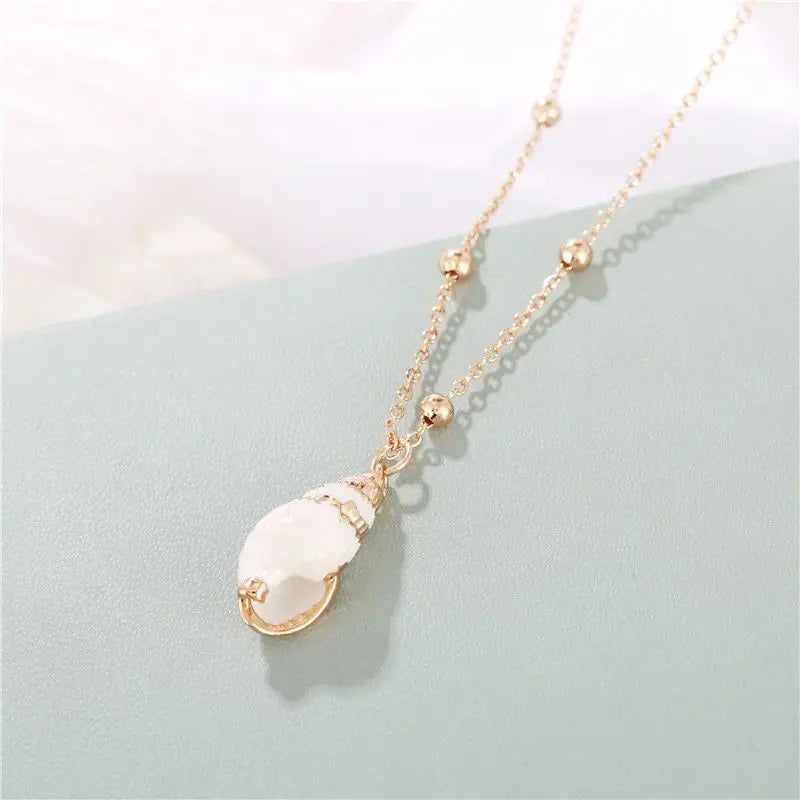 Ocean Shell Pendant Necklace