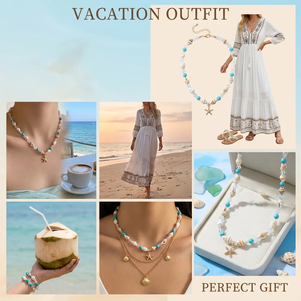 Cowrie Shell Choker Necklace