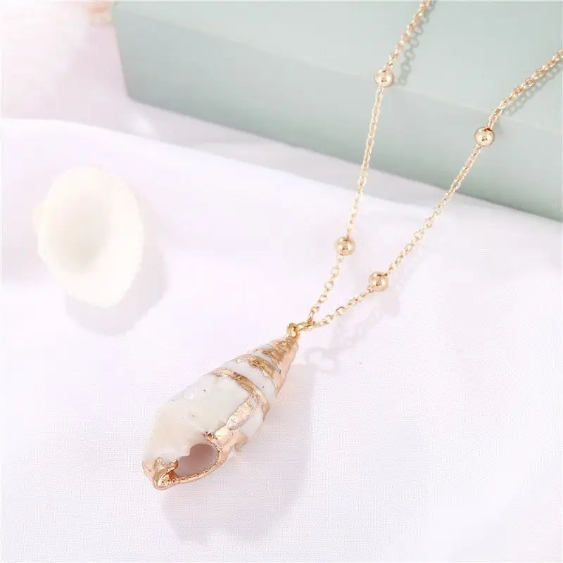 Ocean Shell Pendant Necklace
