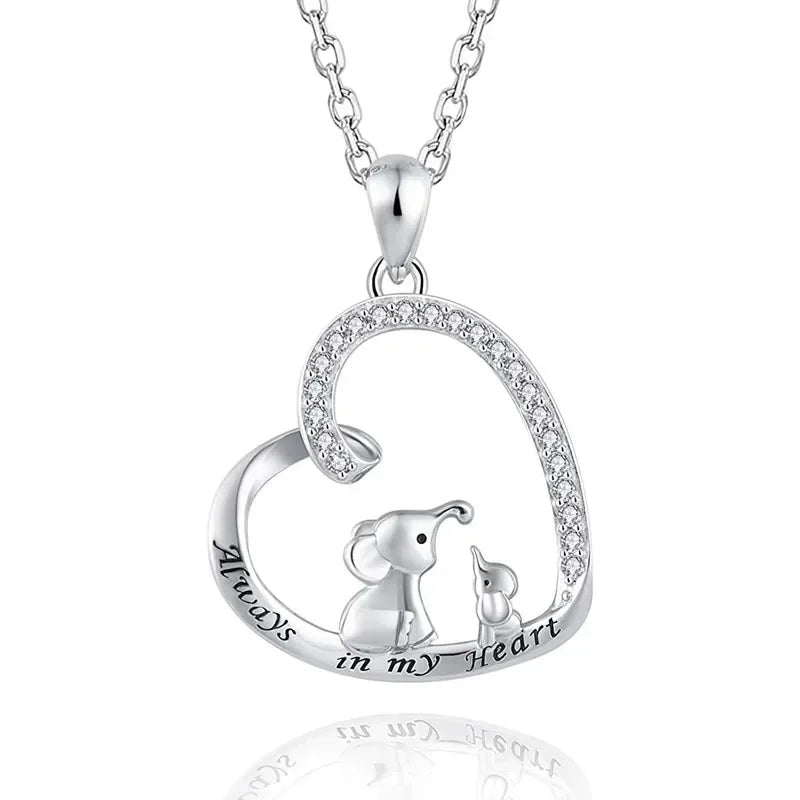 European and American Love Zircon Shining Pendant Silver Necklace Women's Declaration Anniversary Party Jewelry Wholesale