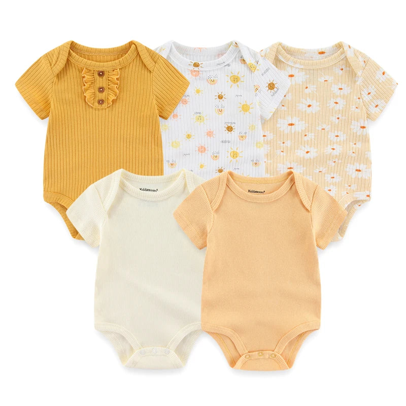 Mini Blooms Newborn Bodysuit Set (5-Piece)