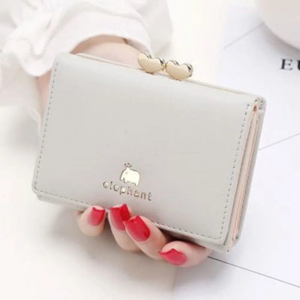 Mini Women Wallet Small animals heart Short Women's Wallet Card Holder Girls Woman Fashion Lady Coin Purse for Female Clutch Bag