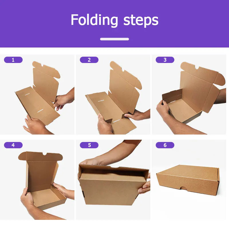 5pcs Extra Hard Airplane Box Cosmetics Shirt Wig Gift Box Wedding Party Paper Box Folding Clothing Box Gift Box Packing
