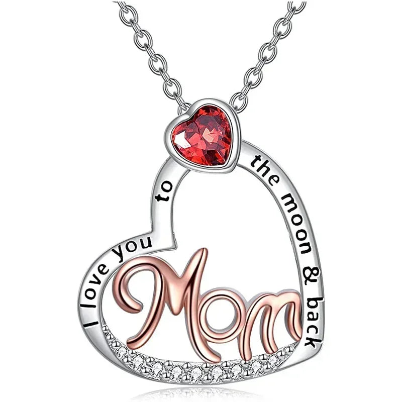 European and American Love Zircon Shining Pendant Silver Necklace Women's Declaration Anniversary Party Jewelry Wholesale