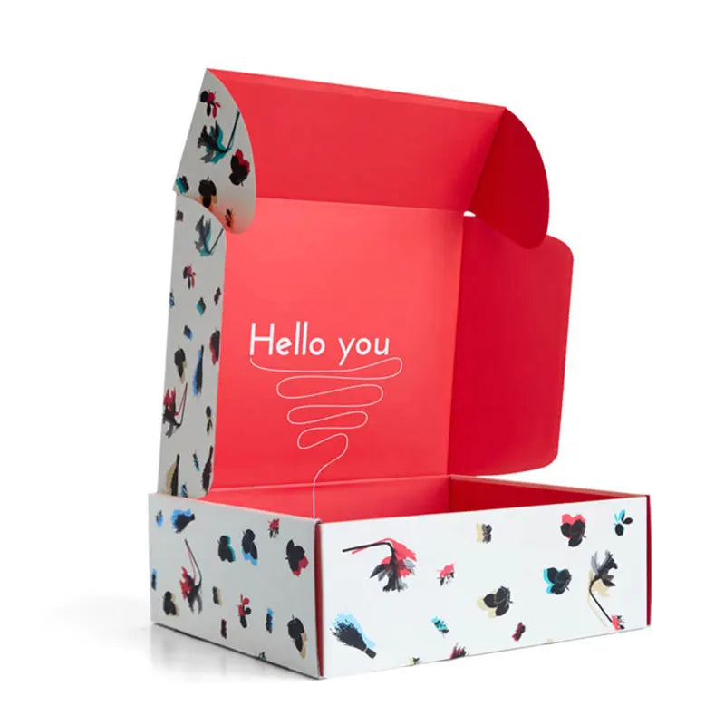 5pcs Print Gift Box Logo Cosmetics Shirt Wig Gift Box Wedding Party Paper Box Folding Clothing Custom Airplane Box Packing Logo