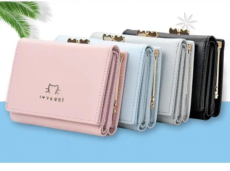 Mini Women Wallet Small animals heart Short Women's Wallet Card Holder Girls Woman Fashion Lady Coin Purse for Female Clutch Bag
