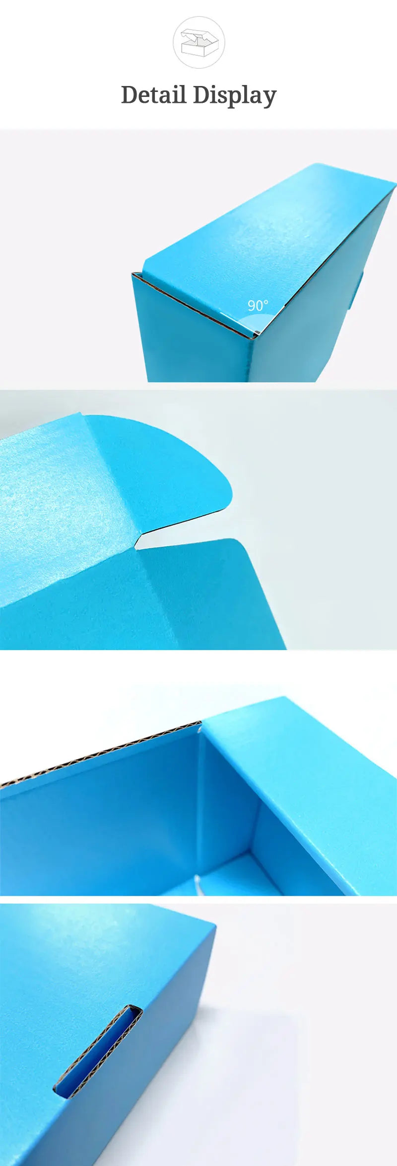 5pcs Extra Hard Airplane Box Cosmetics Shirt Wig Gift Box Wedding Party Paper Box Folding Clothing Box Gift Box Packing
