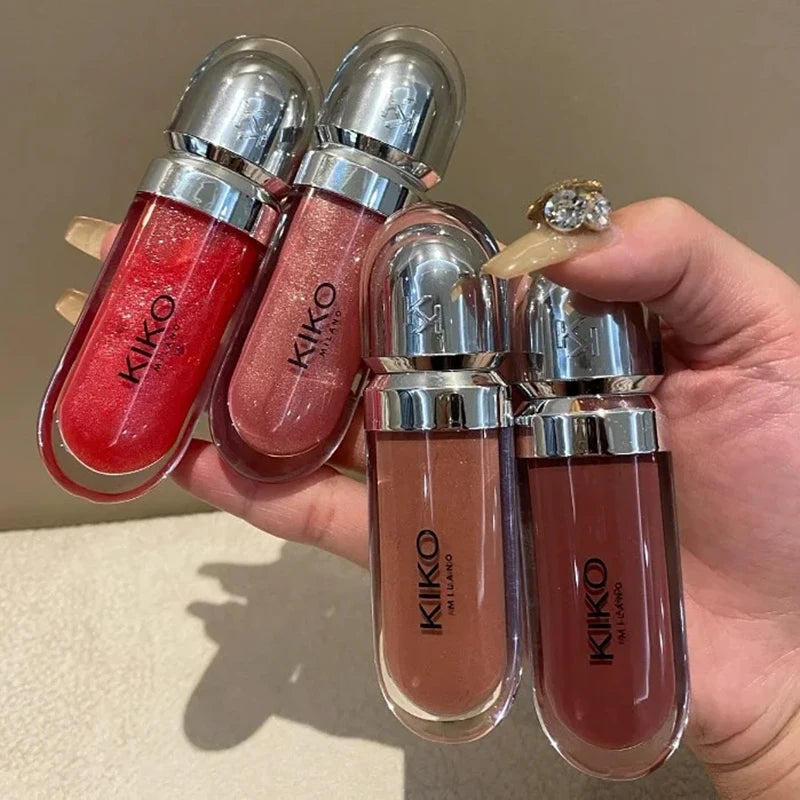 Fashion Brand Kiko Refreshing Non Greasy Mirror Lip Glaze Moisturizing Non Stick Cup Lipstick Deep Moisturelip Lip Balm Makeup