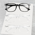 1/2/3/4/5PCS Elegant Simple and Stylish Geometric Glasses with Transparent Lenses Suitable for Daily Use