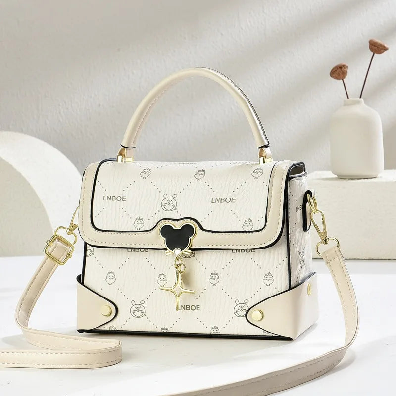 Classic Designer Shoulder Bag for Women Luxury Pu Leather Crossbody Handbags Ladies Tote Purse Elegant Fashion Small Square Bag