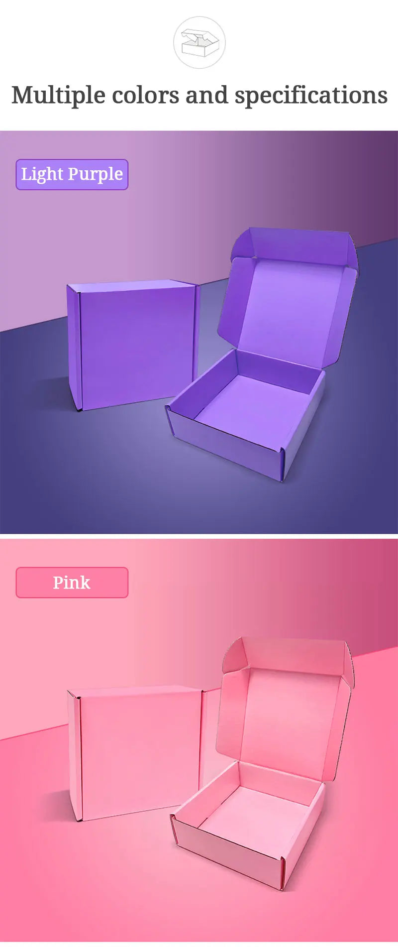 5pcs Extra Hard Airplane Box Cosmetics Shirt Wig Gift Box Wedding Party Paper Box Folding Clothing Box Gift Box Packing