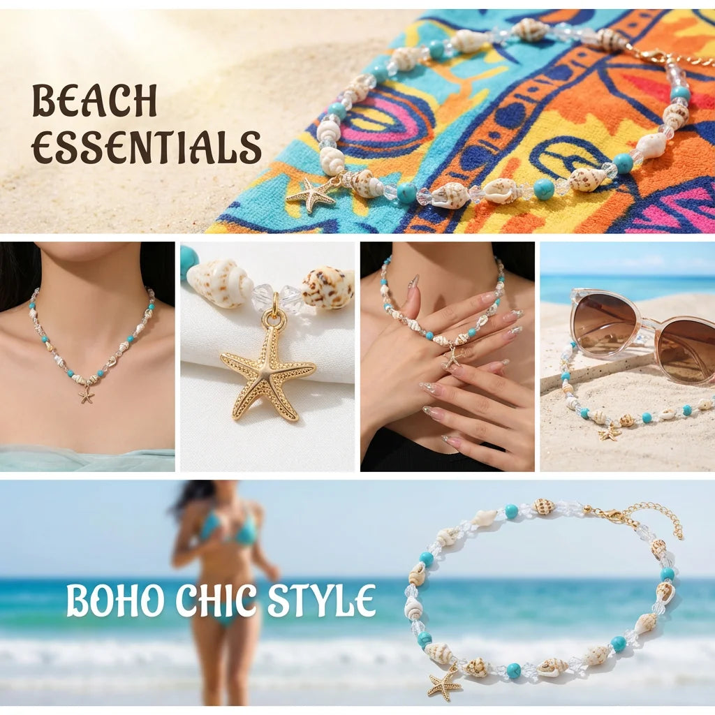 Cowrie Shell Choker Necklace