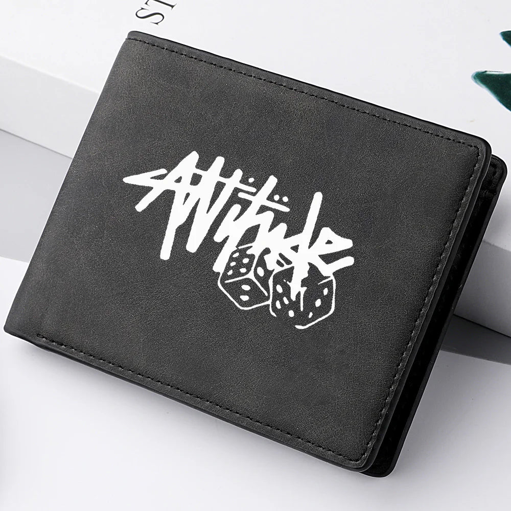 Men's Short Wallet PU Leather Vintage Casual Design Multi-Card Slot Zipper Coin Purse Mini Men's Wallet