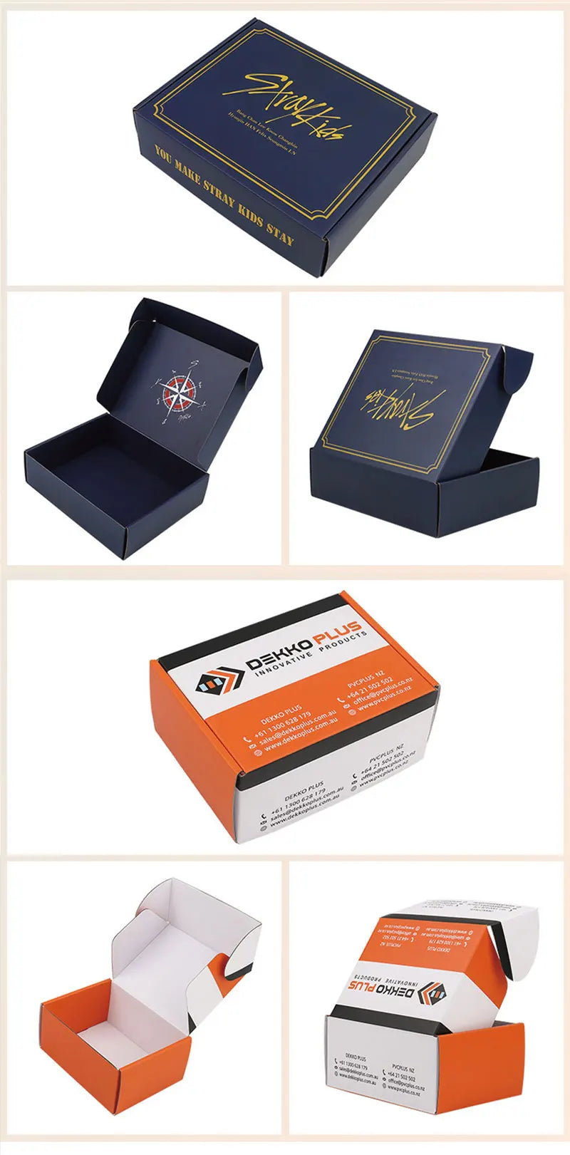 5pcs Print Gift Box Logo Cosmetics Shirt Wig Gift Box Wedding Party Paper Box Folding Clothing Custom Airplane Box Packing Logo