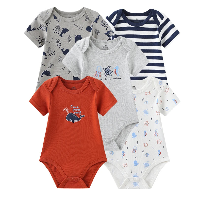 Mini Blooms Newborn Bodysuit Set (5-Piece)
