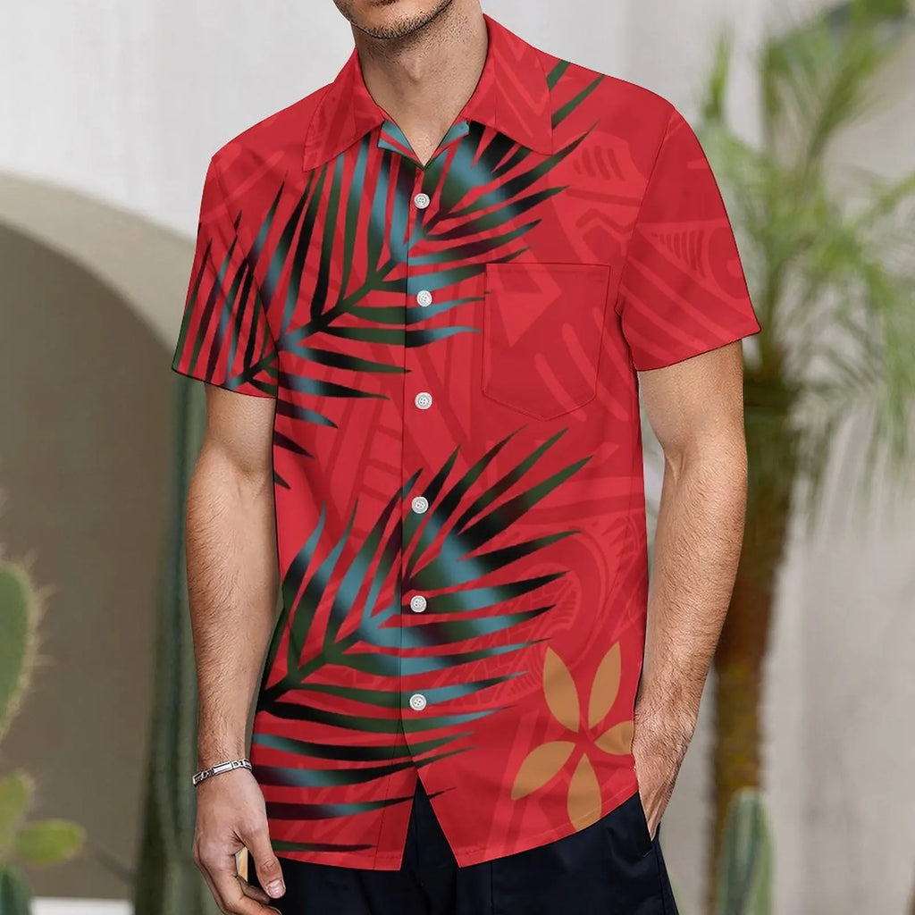 Polynesian Custom Couple Clothing Autumn Long Sleeve New Women'S Dress Hawaii Men'S Formal Shirt 2-Piece Set 2025 New