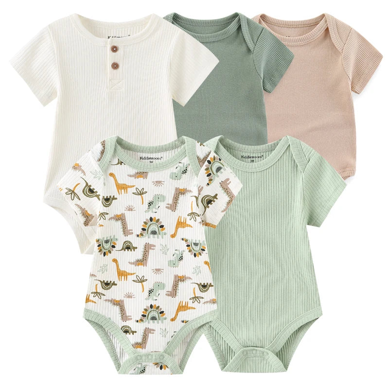 Mini Blooms Newborn Bodysuit Set (5-Piece)