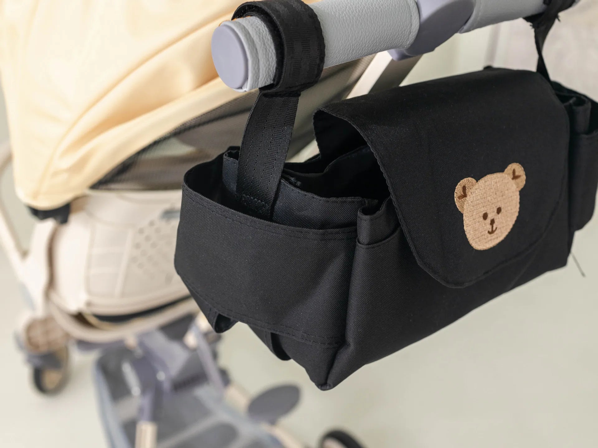 Baby Stroller Bag Pram Organizer Baby Accessories Cup Holder Newborn Trolley Portable Travel Car Bags for Carriages Universal