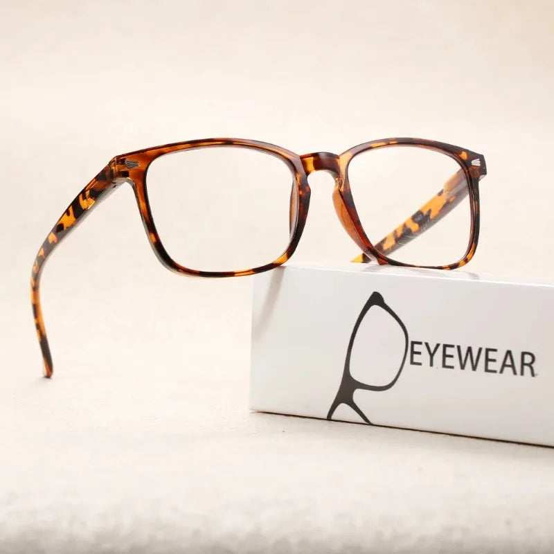 1/2/3/4/5PCS Elegant Simple and Stylish Geometric Glasses with Transparent Lenses Suitable for Daily Use