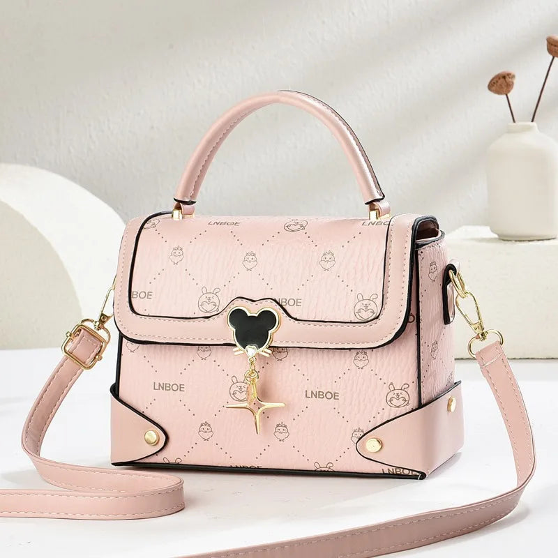 Classic Designer Shoulder Bag for Women Luxury Pu Leather Crossbody Handbags Ladies Tote Purse Elegant Fashion Small Square Bag