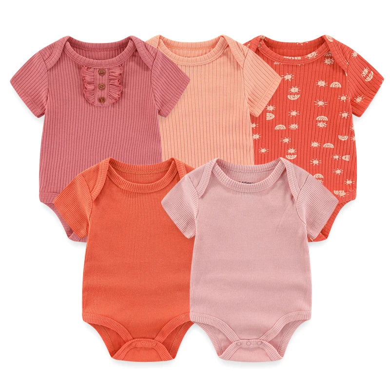 Mini Blooms Newborn Bodysuit Set (5-Piece)