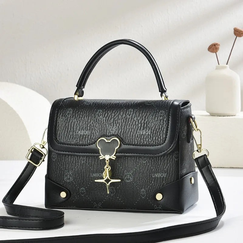 Classic Designer Shoulder Bag for Women Luxury Pu Leather Crossbody Handbags Ladies Tote Purse Elegant Fashion Small Square Bag